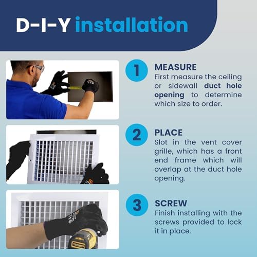 10" x 10" Duct Hole Adjustable Vent Cover - Image 5