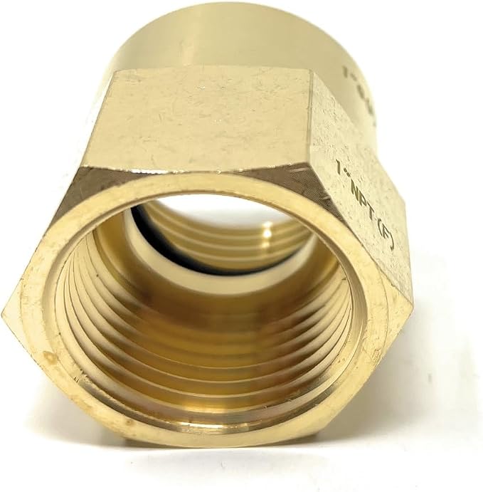 Cascada 1" G Thread Female to 1" NPT Thread Female Pipe Fitting Adapter - Image 7