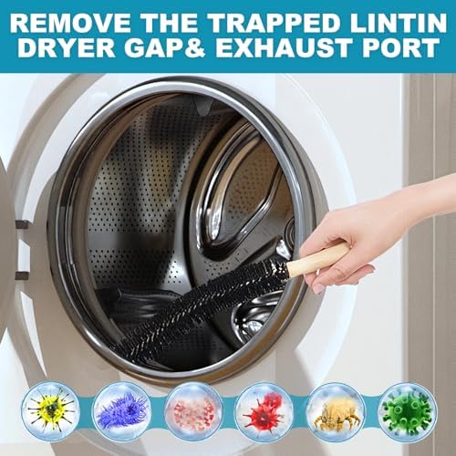 Sealegend 58-Pieces 40-Feet Dryer Vent Cleaner Kit, Dryer Cleaning Tools - Image 5