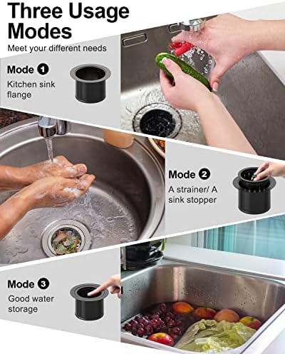 BOTEMY Extended Garbage Disposal Basket Strainer Stopper, Deep 304 Stainless - Image 5