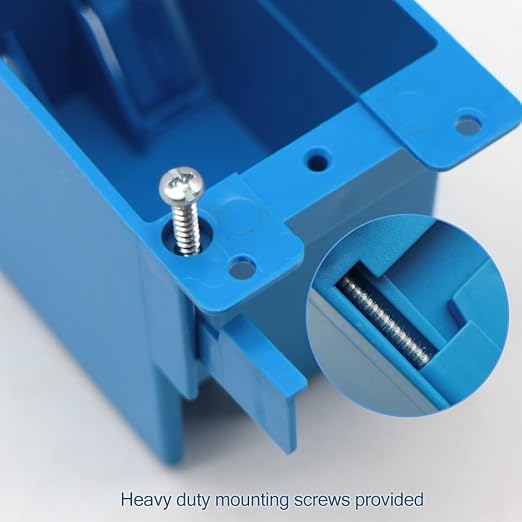 Old Work Box, Plastic Junction for Switches, PVC Electrical 14 cuin Outlet Box - Image 6