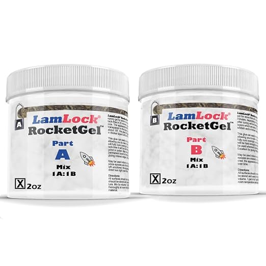 RocketGel 25 Minute Professional Epoxy Countertop Kit by LamLock
