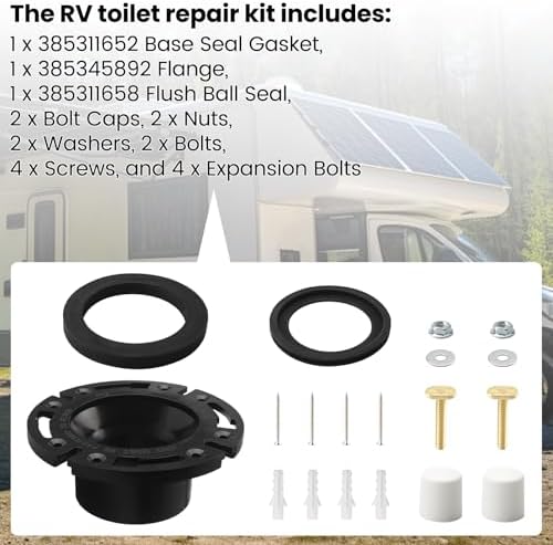 RV Toilet Seal 3" Socket Floor Toilet Seal Kit - Image 5