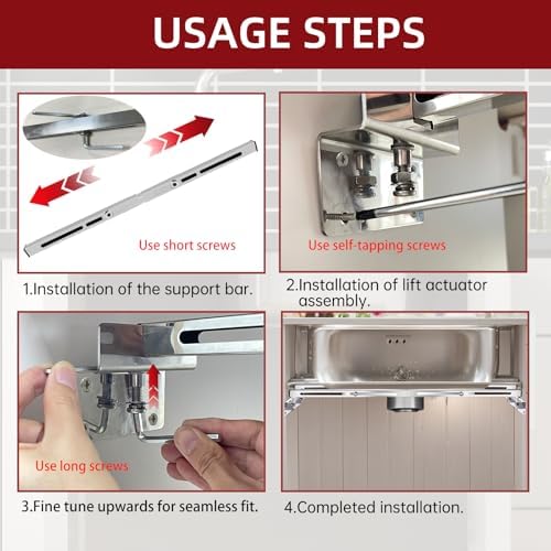 Undermount Sink Brackets, Adjustable Undermount Sink Supports, Stainless Steel - Image 6