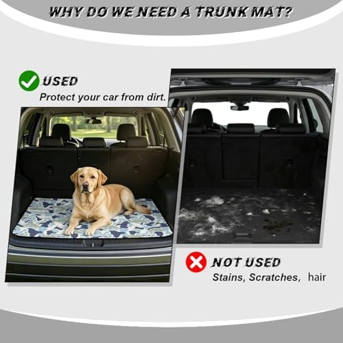 ELEQIN Fish Camo, Car Trunk Mat, All Weather Cargo Liner Trunk Protection - Image 4