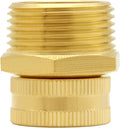 Joywayus Brass Swivel Pipe Fitting 3/4" GHT Female x 1" NPT Male | Garden Hose by Joywayus