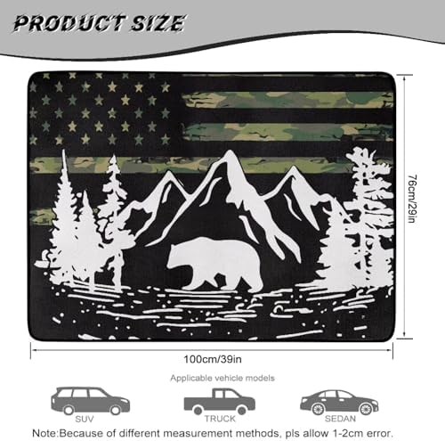 Camo Bear Universal Moving Trunk Mat 29"x39" – Heavy Duty Waterproof Cargo Liner - Image 7