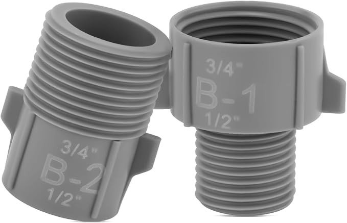 4pcs 1/2" 5/8" 3/4" Pipe Conversion Connectors, Water Pipe Interface Converter - Image 5