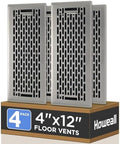 Howeall 4x12 Inches 4 Pack Heavy Duty Walkable Floor Register by Howeall