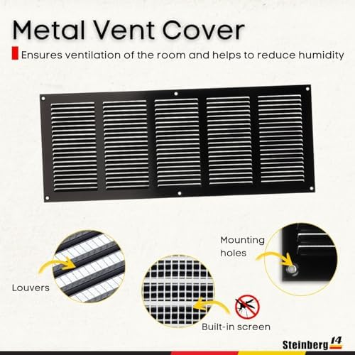 Steinberg14 Black Vent Cover 18x6 - Image 2