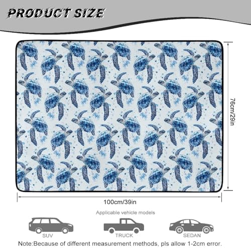 Blue Turtle Heavy Duty Cargo Mat Racing Trunk Mat Universal Waterproof Cargo - Image 7