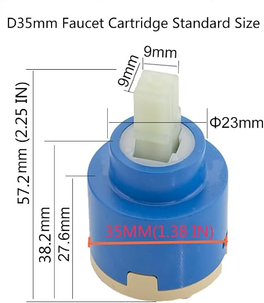 SEDAL Diameter 35mm Ceramic Faucet Cartridge Replacement | Fits Single Handle - Image 2