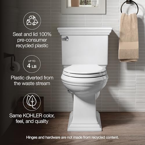 KOHLER K-35585 Cachet Recycled Plastic, Readylatch, Quiet-Close, Soft Close - Image 2