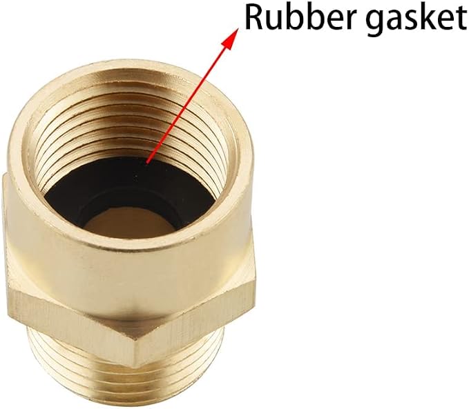 2 Pack 1/2" G Female Thread to US 1/2" NPT Male Thread Pipe Fitting, Brass Pipe - Image 4