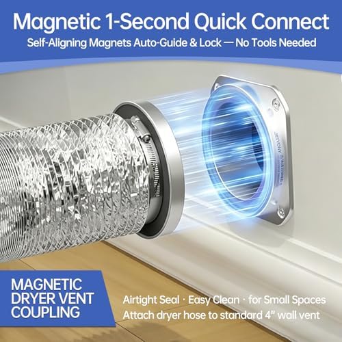 BLOFK DV180 Magnetic Dryer Vent Connector Kit, Fits 4" Dryers - Image 2