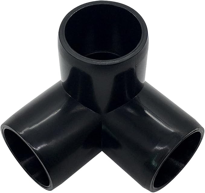1/2“ Tee PVC Fitting 3 Way Elbow Connector, Furniture Grade 90 Degree Elbow - Image 3