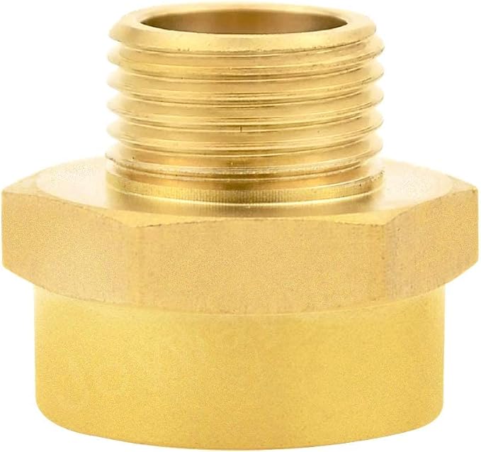 Joywayus 3/4" NPT Thread Female × 1/2" G Thread Male Brass Pipe Fitting Adapter - Image 6