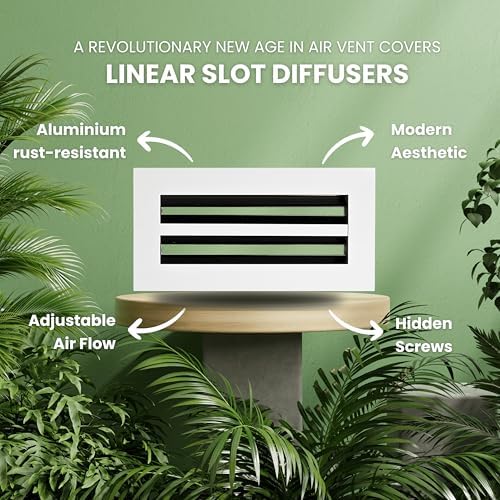Modern Air Vent Cover 10x4 – Slim Design Aluminum Linear Slot Diffuser - Image 4