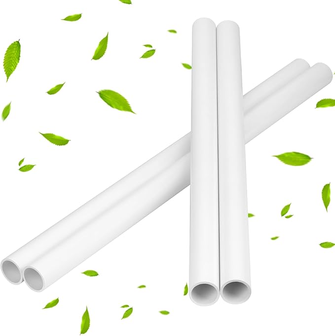4Pcs 1-1/2 Inch PVC Pipe 34" Long White Sch40 Industrial PVC Pipes - Image 5