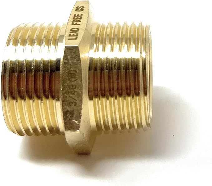 Cascada 3/4" G Thread Male to 3/4" NPT Thread Male Pipe Fitting Adapter - Image 6