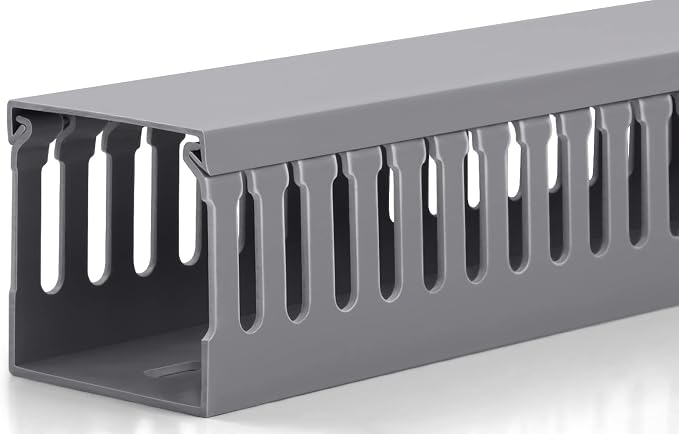 ZhiYo 2" H x 2" W Cable Raceway, Under Desk Wire Management Channel Grey | by ZhiYo