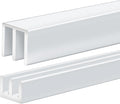 1 Set Metal Sliding Door Track Set, 4FT Metal Upper & Lower Tracks by Landical