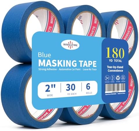 Blue Masking Tape, Colored Painters Tape by Winsufire