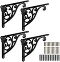 Khtumeware Ornate Decorative Shelf Brackets, 5-inch Small wall Mounted Shelving by khtumeware