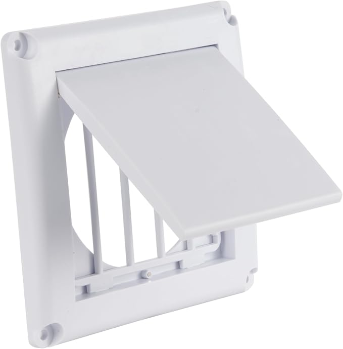 EverSafe 4" Dryer Vent Cover for Exterior Wall Vent Hood Outlet, Auto Airflow by Unknown