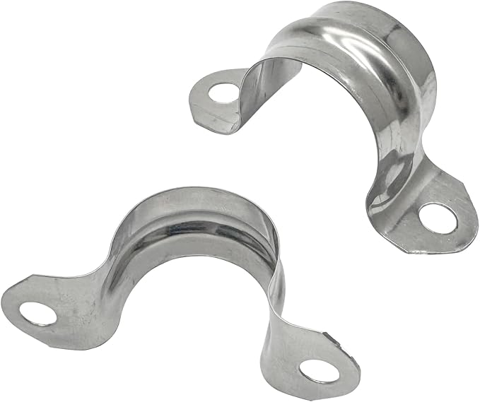 3/4inch Two Hole Strap U Bracket Stainless Steel Tube Strap Tension Clip - Image 5