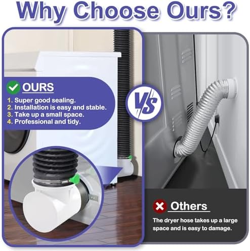 Dryer Vent Hose For Tight Space, Indoor Dryer Vent, Dryer Hose Vent Kit - Image 3