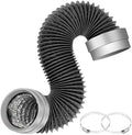 MATEWORK 5FT Dryer Vent Hose 4 Inch, Heavy Duty Flexible Aluminum Duct by MATEWORK