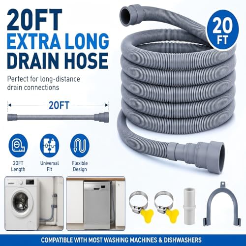 20 FT Washing Machine Drain Hose - Image 2