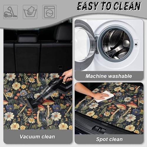 ELEQIN Cargo Mats for Back of SUV Sedan Truck, All Weather Heavy Duty Trunk Mat - Image 5