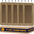 5 Pack Floor Vent Covers, Floor Register 4x10, Adjustable Plastic Vent Covers by Unknown