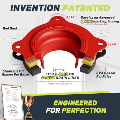 Toilet Flange Repair Kit with Elastic Wax Ring & 16" Supply Line - Image 2