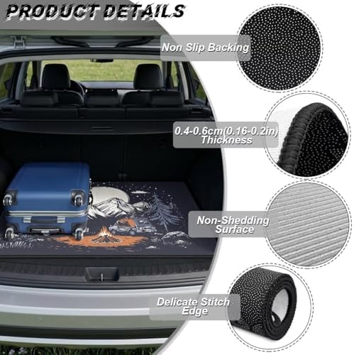 Camping Van Waterproof Car Trunk Mat 29"x39" - Image 6