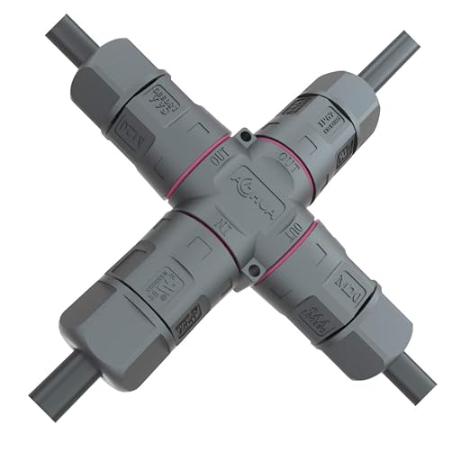 AOHUA Waterproof Connector 4 Way Junction Box IP68 Outdoor Electrical Outlet by AOHUA