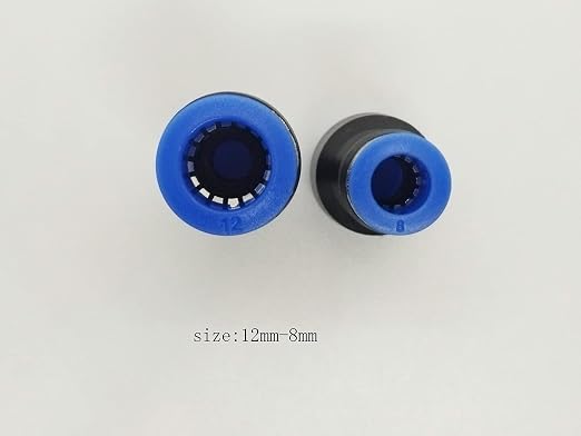 zjxed 12mm OD x 8mm OD Pneumatic quick Connector Push to Connect fittings - Image 2