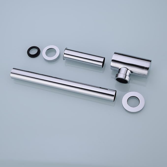 Chrome P-TRAP Brass Basin Sink Waste Trap Drain Kit - Image 5