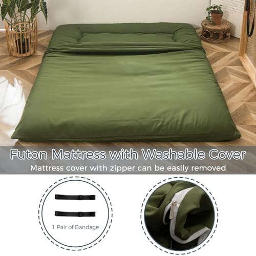 MAXYOYO 6" Extra Thick Japanese Floor Mattress Queen Folding Futon Mattress - Image 4