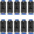 1/4" OD x 3/8" OD Pneumatic quick Connector Push to Connect fittings Straight by ROZESAZZ