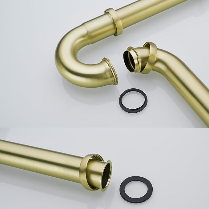Brass P Trap U-Shape 1 1/4 Sink Drain Pipe - Image 6