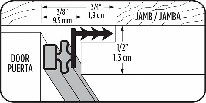 MD Building Vinyl Magnetic Strip Door Seal Kit, Fits 36in - Image 7