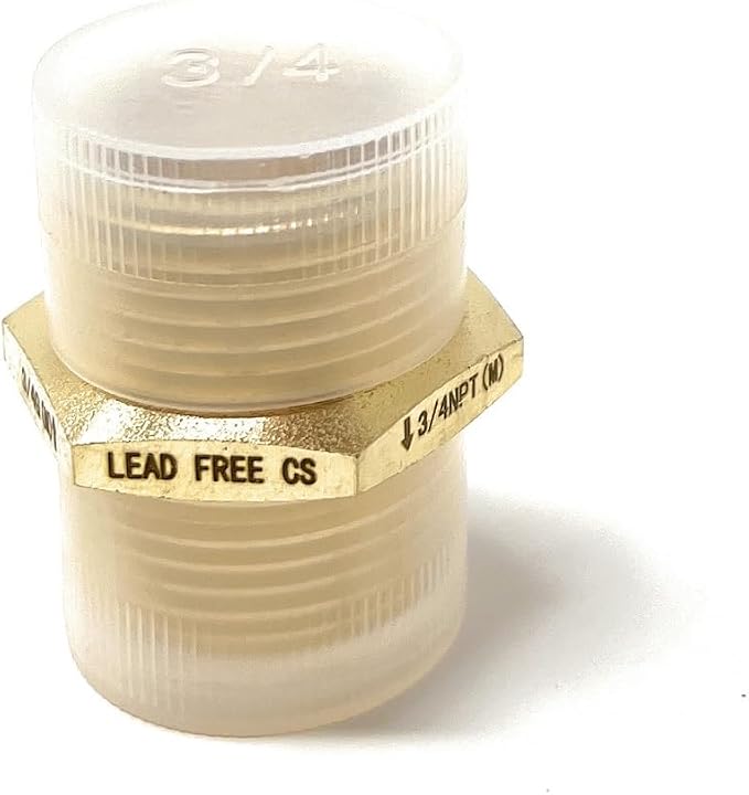 Cascada 3/4" G Thread Male to 3/4" NPT Thread Male Pipe Fitting Adapter - Image 3