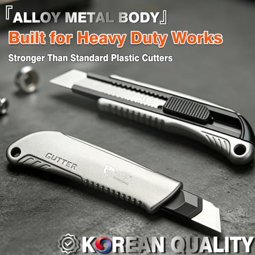 18mm Premium Alloy Handle Utility Knife, - Image 2