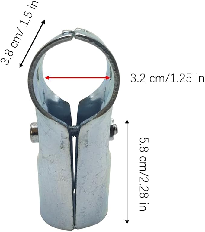 6 Pcs T Clamps Pipe Connector Metal Fittings, Structural Pipe Connector Joint - Image 2