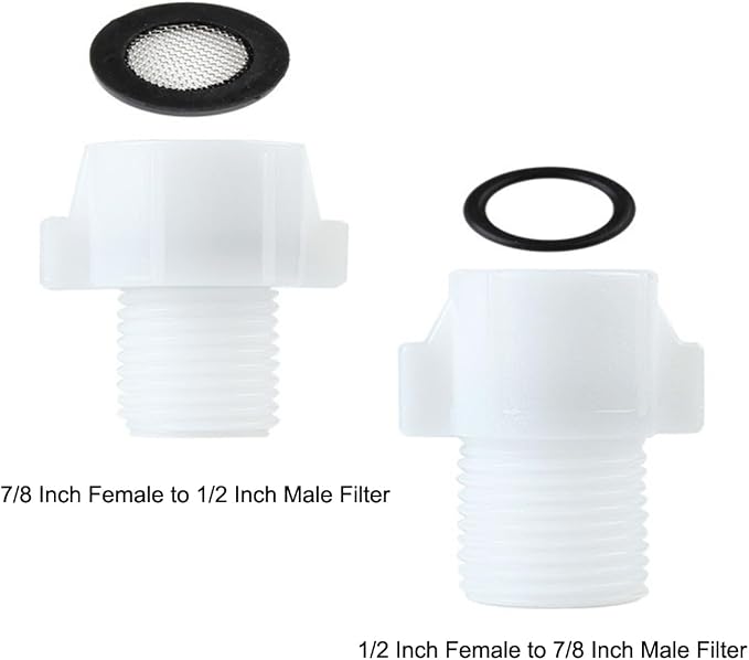 7/8'' Female Pipe Adapter to 1/2'' Male, 1/2" Female to 7/8" Male Hose Connector - Image 4