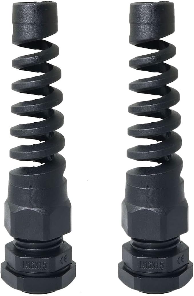 RLECS 2pcs Waterproof Cable Gland 16mm 5/8" Plastic Joint M16 Nylon Cable Seal by Unknown