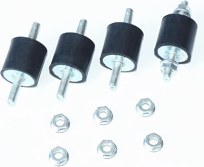 8pcs 25 x 25mm Rubber Mounts Rubber Vibration Isolator Mounts Shock Absorber - Image 3
